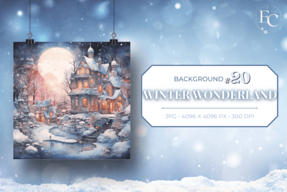 Download Snowy Christmas Town Winter Background - Winter Collection