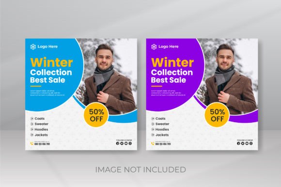 Download Winter Template Design for Big Sale - Winter Collection