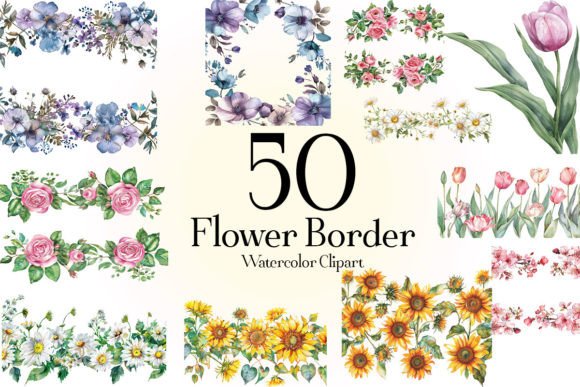 Download Flower Border Clipart - Flower border Collection