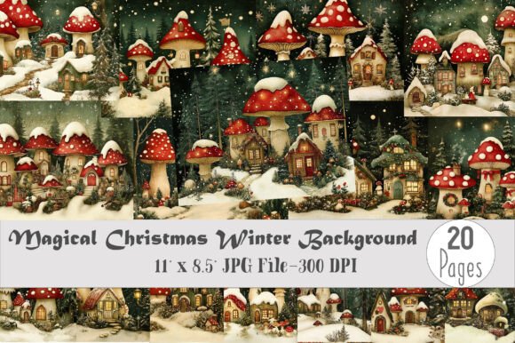 Download Magical Christmas Winter Background - Winter Collection