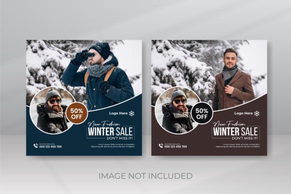 Download Winter Sale Social Post Design - Winter Collection