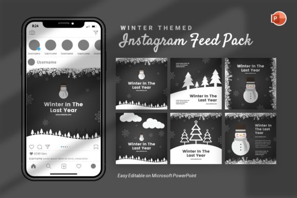 Download Instagram Feed - Winter Template - Winter Collection