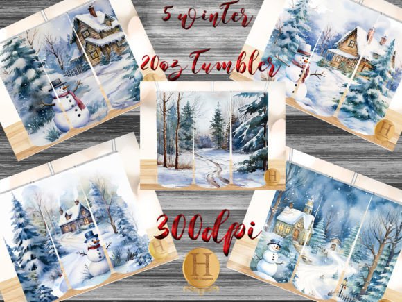Download Winter Watercolor Snowman Tumbler Png - Winter Collection