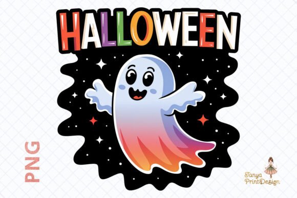 Download Cute Halloween Ghost Sublimation PNG - Sublimation png Collection