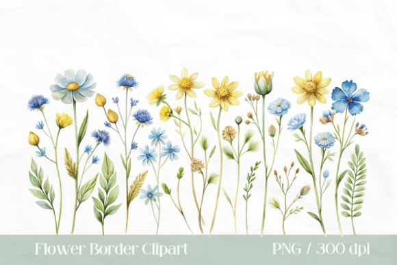 Download Watercolor Flower Border PNG - Flower border Collection