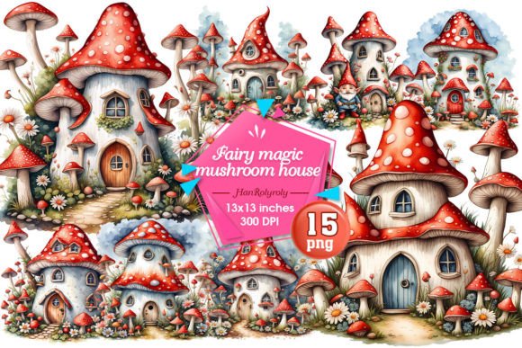 Download Fairy Mushroom House Sublimation Clipart - Premium Resources